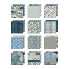 Tim Holtz Paper 12x12" - Palette Collection / Blue