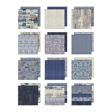 Tim Holtz Paper 12x12" - Palette Collection / Indigo