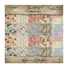 Tim Holtz Paper 12x12" - Palette Collection / Multi