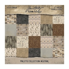 Tim Holtz Paper 12x12" - Palette Collection / Neutral