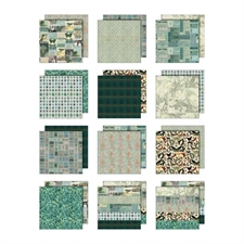 Tim Holtz Paper 12x12" - Palette Collection / Teal