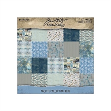 Tim Holtz Paper 8x8" - Palette Collection / Blue