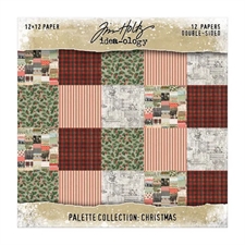 Tim Holtz Paper 12x12" - Palette Collection / Christmas