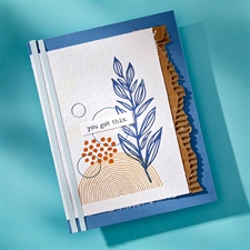 Spellbinders BetterPress Plate - Dina Wakley / Flourishing