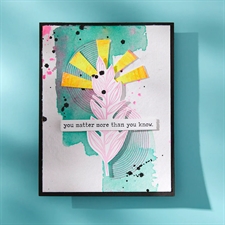 Spellbinders BetterPress Plate - Dina Wakley / Flourishing