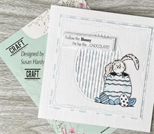 CraftAddictionUK Clear Stamp Set A5 - Cottontail (Easter)