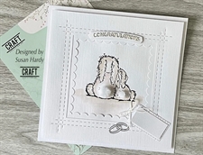 CraftAddictionUK Clear Stamp Set A5 - Cottontail (Easter)