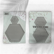 CraftAddictionUK Die - Slatted Hexagonal Collection
