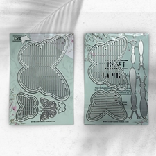 CraftAddictionUK Die - Slatted Butterfly Collection