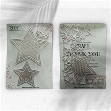 CraftAddictionUK Die - Slatted Star Collection