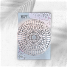 CraftAddictionUK Die - Radiating Circles