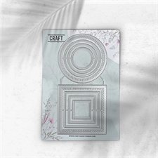 CraftAddictionUK Die - Ribbon Layering Set (Circle + Square)