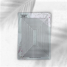 CraftAddictionUK Die - A6 Layering Rectangles