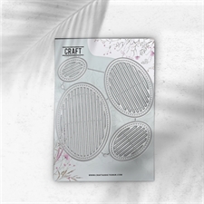 CraftAddictionUK Die - Slatted Oval Collection