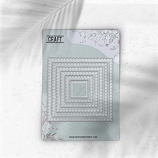CraftAddictionUK Die - Scallopstack Square Frames