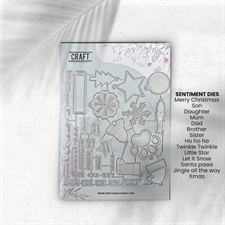 CraftAddictionUK Die - Mini Christmas Tags