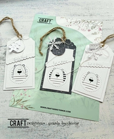 CraftAddictionUK Die - Mini Christmas Tags