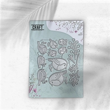 CraftAddictionUK Die - The Festive Robin Collection