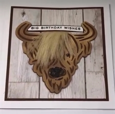 CraftAddictionUK Die - Highland Cow