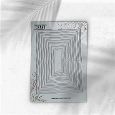 CraftAddictionUK Die - Wobbly Edge Rectangle