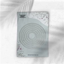 CraftAddictionUK Die - Wavy Double Stitched Circle