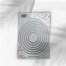 CraftAddictionUK Die - Essential Deckle Frames Circle