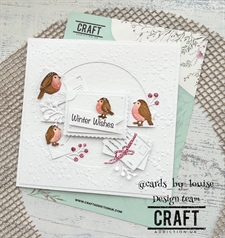 CraftAddictionUK Die - The Festive Robin Collection