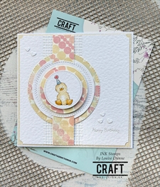 CraftAddictionUK Clear Stamp Set A5 - Cottontail Party Time