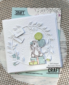 CraftAddictionUK Clear Stamp Set A5 - Cottontail Party Time