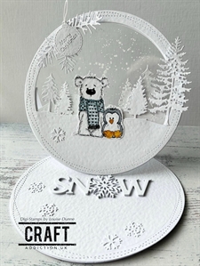 CraftAddictionUK Die - Wavy Double Stitched Circle