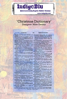 IndigoBlu Cling Stamp - Christmas Dictionary