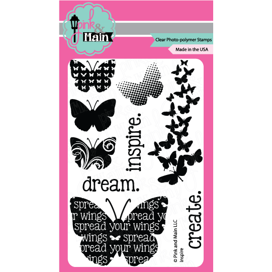 Pink & Main Clear Stamp Set - Inspire
