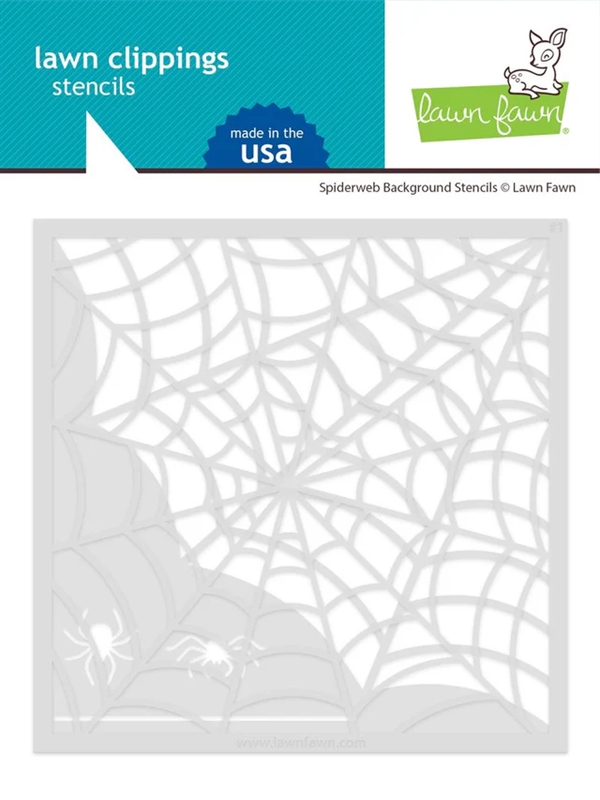 Lawn Fawn Clipping Stencil - Spiderweb Background