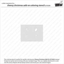 Lawn Fawn Clippings Coloring Stencils - Cheesy Christmas Add-On