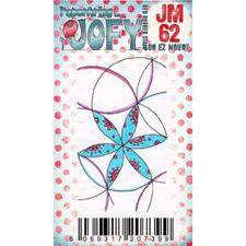 PaperArtsy Mini Cling Stamp - JOFY No. 62 Circle Flowers