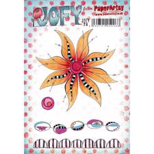 PaperArtsy A5 Cling Stamp - JOFY No. 78 (Big Flower)