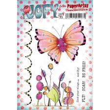 PaperArtsy A5 Cling Stamp - JOFY No. 79 (Butterfly)