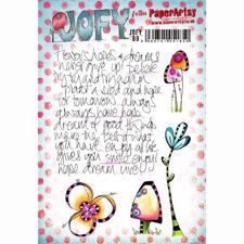 PaperArtsy A5 Cling Stamp - JOFY No. 89 / Scribbles