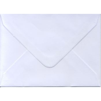 Hvide Kuverter (konvolut) C6 / Spidslukning - 100