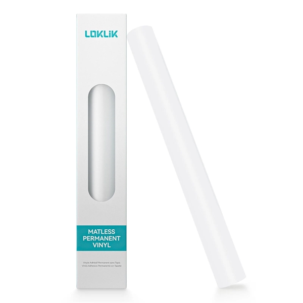 LOKLiK Permanent Adhesive Vinyl - Matless Matte / White