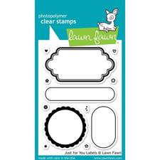 Lawn Fawn Clear Stamps - Just For You Labels