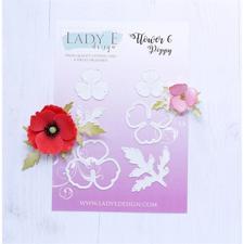 Lady E Design Dies - Flower 6 Poppy