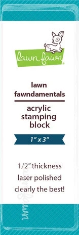 Akryl Blok LAWN FAWN - 1x3" (2,5x7,6 cm)