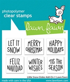 Lawn Fawn Clear Stamp - Little Snow Globe Add-on 