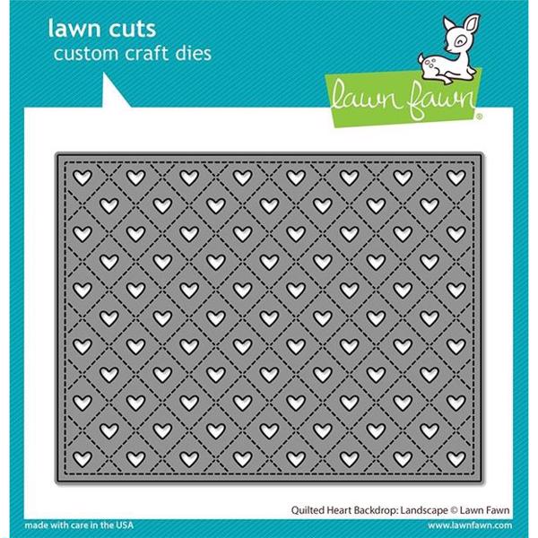 Lawn Cuts - Quilted Heart Backdrop: Landscape (DIES)