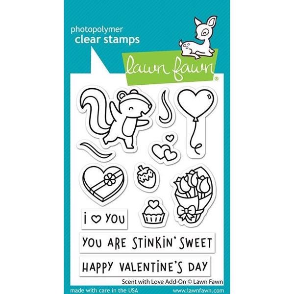 Lawn Fawn Clear Stamp - Scent with Love Add-On