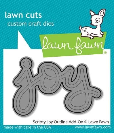 Lawn Cuts - Scripty Joy Outline (skygge) (DIES)