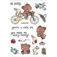 LDRS (Little Darling Rubber Stamps) Clear Stamps - Beary Hoppy