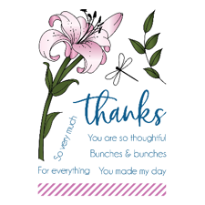 LDRS (Little Darling Rubber Stamps) Clear Stamps - Lily
