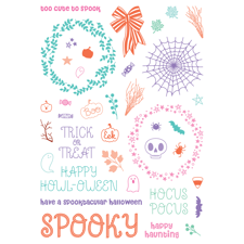 LDRS (Little Darling Rubber Stamps) Clear Stamps - Trick or Treat Pirouette